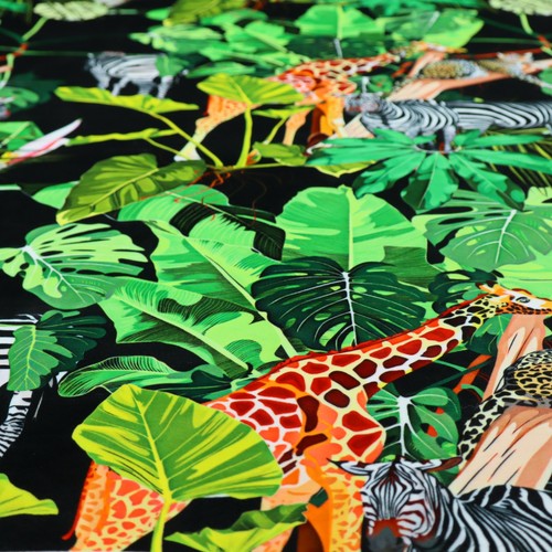Jungle velvet upholstery - jungle,