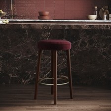 Burgundy velvet kitchen - burgundy,