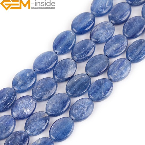 Natural oval blue kyanite - natural,