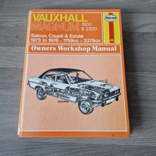 Vauxhall Magnum 1800 & 2300 Haynes Manual 1759CC 2279CC Saloon, Coupe, Estate