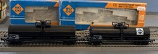 ROCO  HO Gauge- 2 x 4353B DB 4-Axle Long Tanker Wagon’s - Black - Boxed