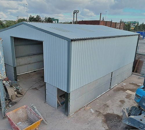 Steel framed building - steel,