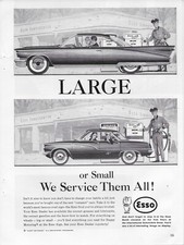 1961 Esso Oval Sign Large to