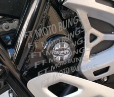 FRAME PLUGS TO FIT TRIUMPH SCRAMBER 1200 XC XE  SWINGING ARM BUNGS UNION JACK
