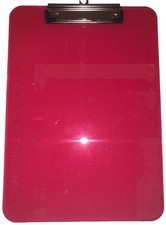 1 x Pink Acrylic Clipboard