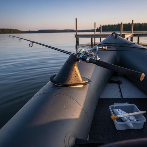 Inflatable boat fishing rod - inflatable,