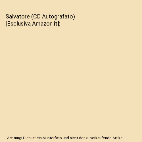 Salvatore - , (cd