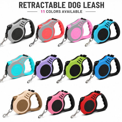 Retractable dog leash - 3m/5m,