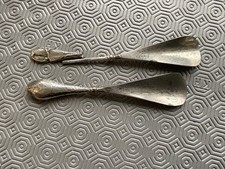 2 Antique Silver Handled Shoe