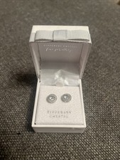 Tipperary Crystal Silver Earrings. Large Stone Surrounded By Smaller. €25 RRP