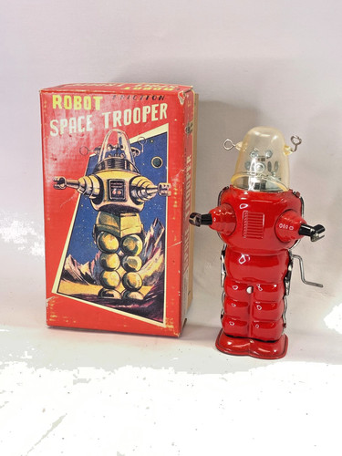 Robot space trooper tin - space, toy