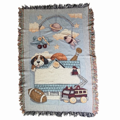 Vintage nursery woven tapestry - nursery,