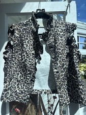 Mint Velvet Leopard Ruffle