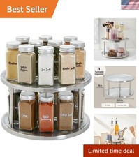 2-Tier Lazy Susan Spice Rack