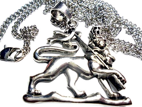 Silver plated lion judah - plated,