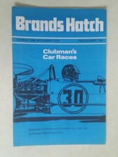 BRANDS HATCH OFFICIAL PROGRAMME  24TH NOVEMBER 1974 CLUBMANS CAR RACES