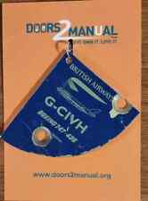 Ex British Airways B747 G-CIVH fuselage access panel tag
