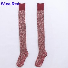 Warm Thigh High Socks Thermal Over the Knee High Women Stocking Boot Leg Warmer