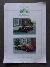 Vincent sports cars - orig, uk