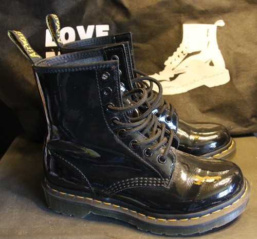 Martens patent black - martens,