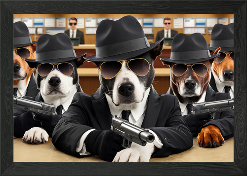 Mafia dogs suits with - dogs,