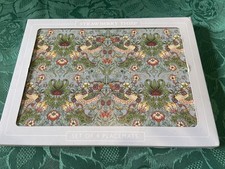Placemats, Strawberry Thief, William Morris, Arts and Crafts