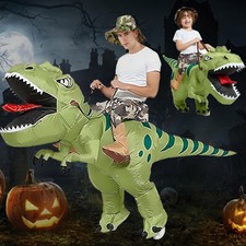 Inflatable Dinosaur Costume T-REX Ride on Dinosaur Costume Dino Blow up Costume