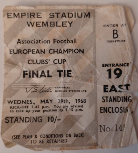 Ticket stub european cup - stub-,