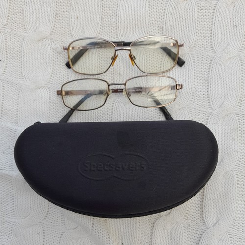 Specsavers black glasses - specsavers, case