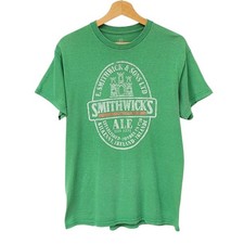 Smithwicks Irish Ale Beer T-Shirt Retro Ireland Green - Size M