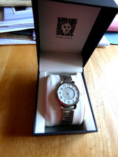 Anne Klein two-tone bracelet wristwatch, gwo, easy to read, stretch bracelet