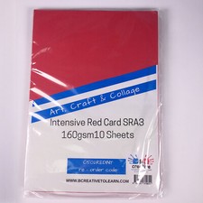 SRA3 A3 Card Large Sheets of  160gsm Smooth Vibrant Colours Choose your colour