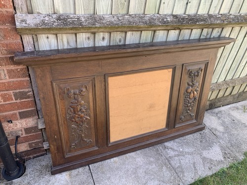 Antique georgian carved wooden - carved,