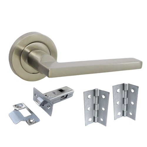 Uno door handle modern satin - uno,