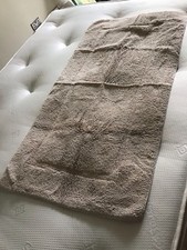 John Lewis Extra Large Deep Pile Bath Mat Stone 70cmx140cm