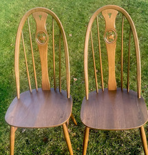 SUPERB MODERN ERCOL SWAN QUAKER DINING CHAIR, CLEAN CONDITION, GOLDON DAWN