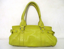Hobbs Yellow Real Leather Handbag Double Handle Under Arm Shoulder Bag