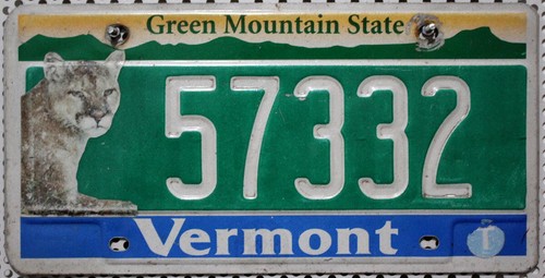 Vermont license plate usa - license,