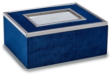 Dark Blue Velvet Rectangular