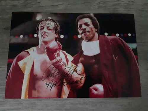 Carl weathers rocky signed - carl,