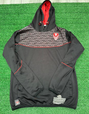 St Helens Rugby League Black Hoodie Jumper O'Neills Kit | Mens Adult Medium Top