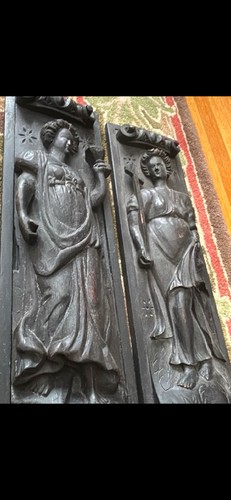 Pair antique gothic revival - antique,