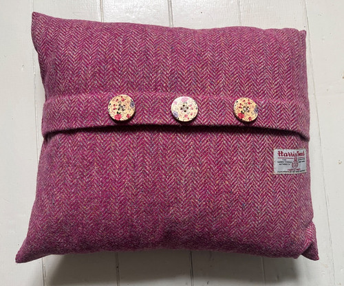Harris tweed cushion 16x13 - cushion, 16x13"