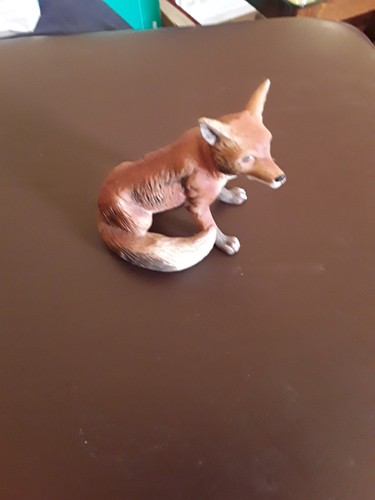 Fox ornament porcelain - fox,