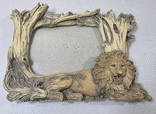 Vintage 3D African Lion Big Cat King Of The Jungle Safari Picture Photo Frame 