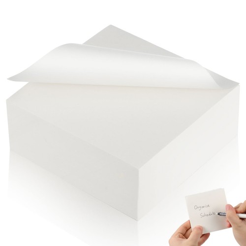 White blank memo cube - memo, paper