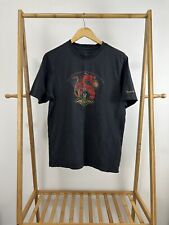 RARE VTG Yao Ming Reebok Hexride Dragon Shoe Promo Black NBA T-Shirt Size L
