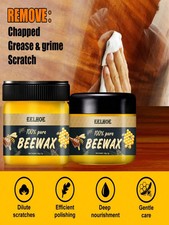 100% Natural Beeswax For Furniture Care Polish Waterproof Anti-Cracking Enha*