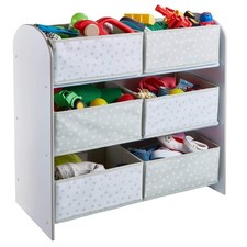 Kids' White Toy Storage Unit