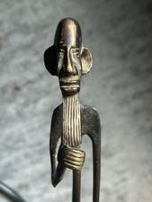 Solid Bronze African Tribesman